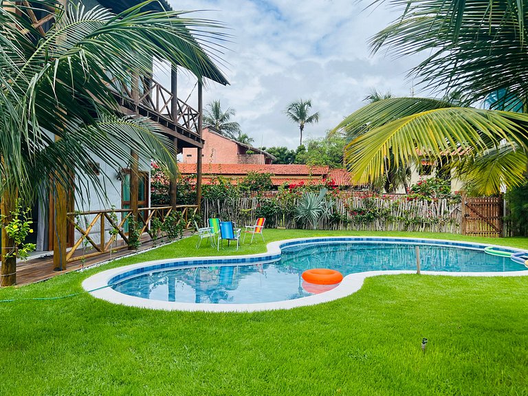 Ap novo com piscina e vista para o mar a 80mt da Praia de Ba