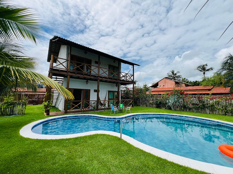 Ap novo com piscina e vista para o mar a 80mt da Praia de Ba