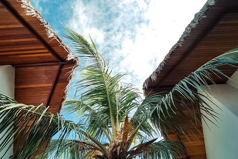 Ap. Vila Kite Pé na areia com vista para o mar e piscina